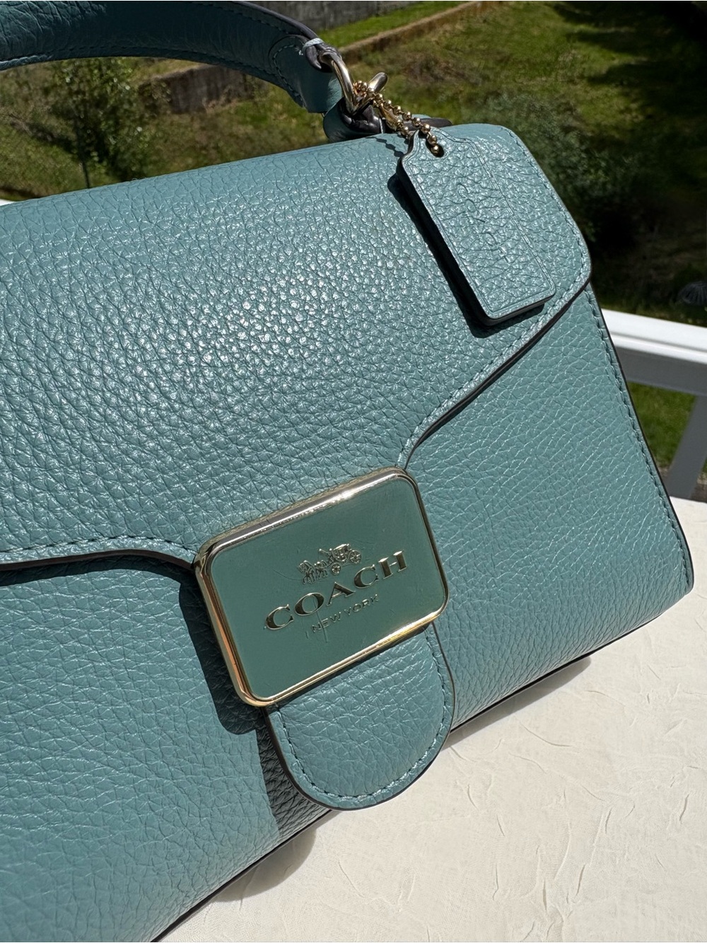 COACH Pepper Satchel In Marine CA234 - Picture 3 of 10
